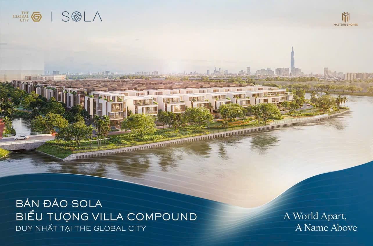 Phối cảnh bán đảo SOLA nhìn từ sông