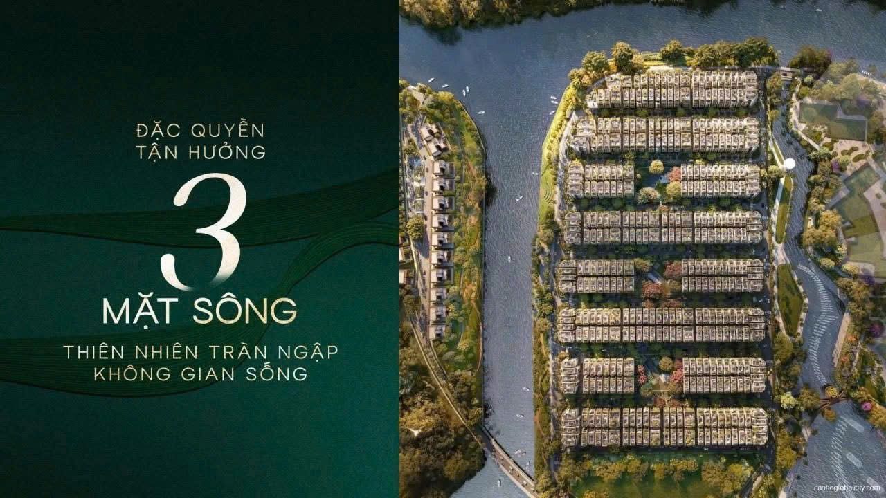 Bán đảo SOLA nhìn từ trên cao, ba mặt giáp sông