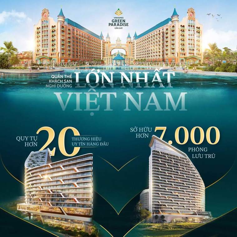 Quần thể khách sạn hơn 7.000 phòng, hơn 20 thương hiệu