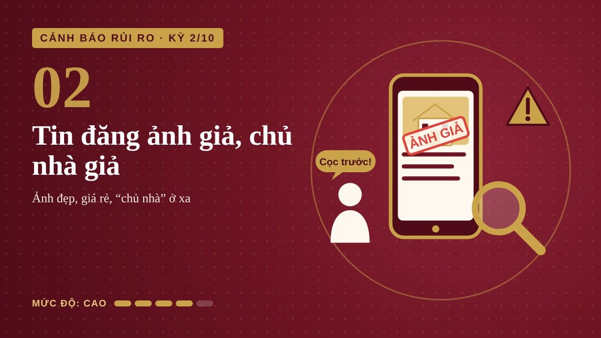 Cảnh báo rủi ro kỳ 2: Tin đăng ảnh giả, chủ nhà giả trên mạng xã hội