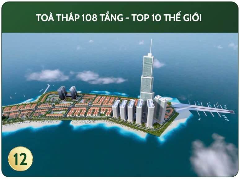 Phối cảnh tháp 108 tầng ở cuối phân khu C (ảnh minh họa)