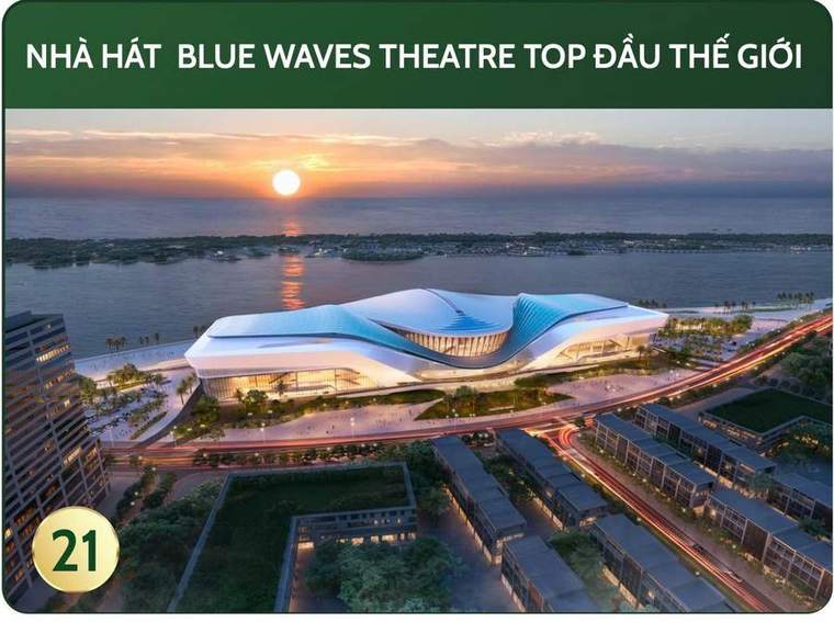 Nhà hát Blue Waves Theatre bên bờ biển