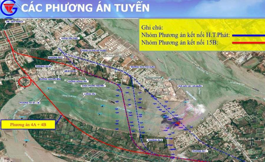 Các phương án tuyến cầu Cần Giờ đã được nghiên cứu