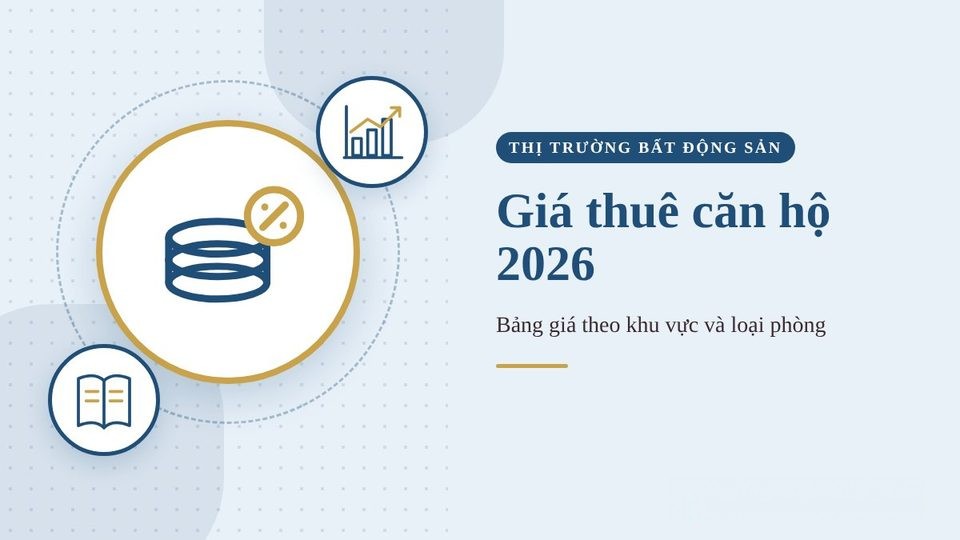 Giá thuê căn hộ TP.HCM 2026: bảng giá theo khu vực và loại phòng
