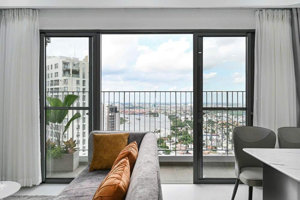 Bán căn 3PN 2WC 98m² tháp lầu cao, view mé sông