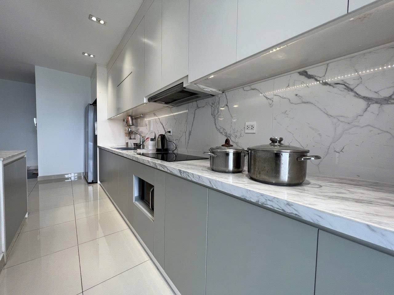 Cho thuê căn 3PN 109m² tháp tầng cao The Sun Avenue, ốp đá vân mây, bếp đảo sang trọng, ảnh 5