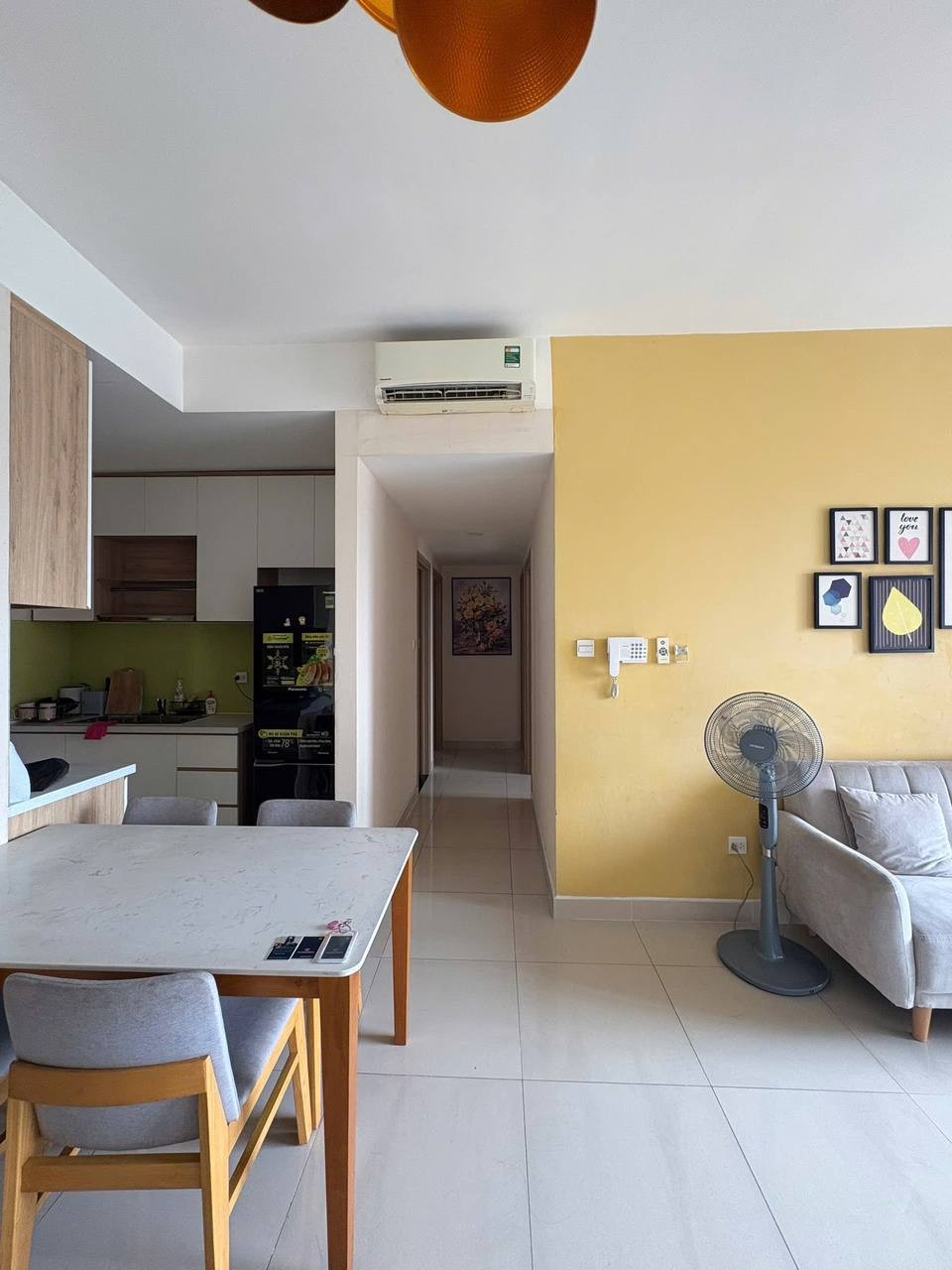 Cho thuê căn 2PN+1 79m² tháp The Sun Avenue, tường vàng ấm áp, phòng ngủ kiểu Nhật, ảnh 4
