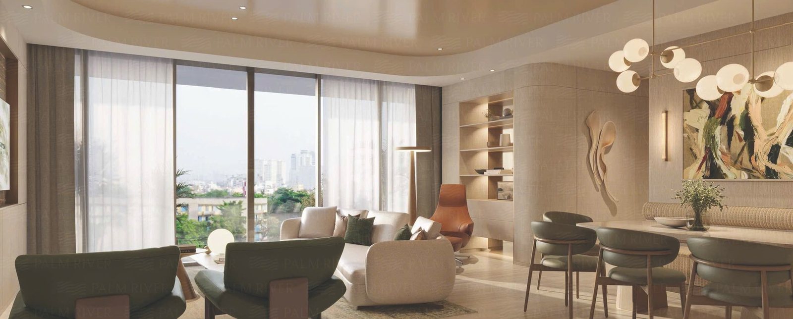 Căn 3PN 126m² Palm River, ảnh 2