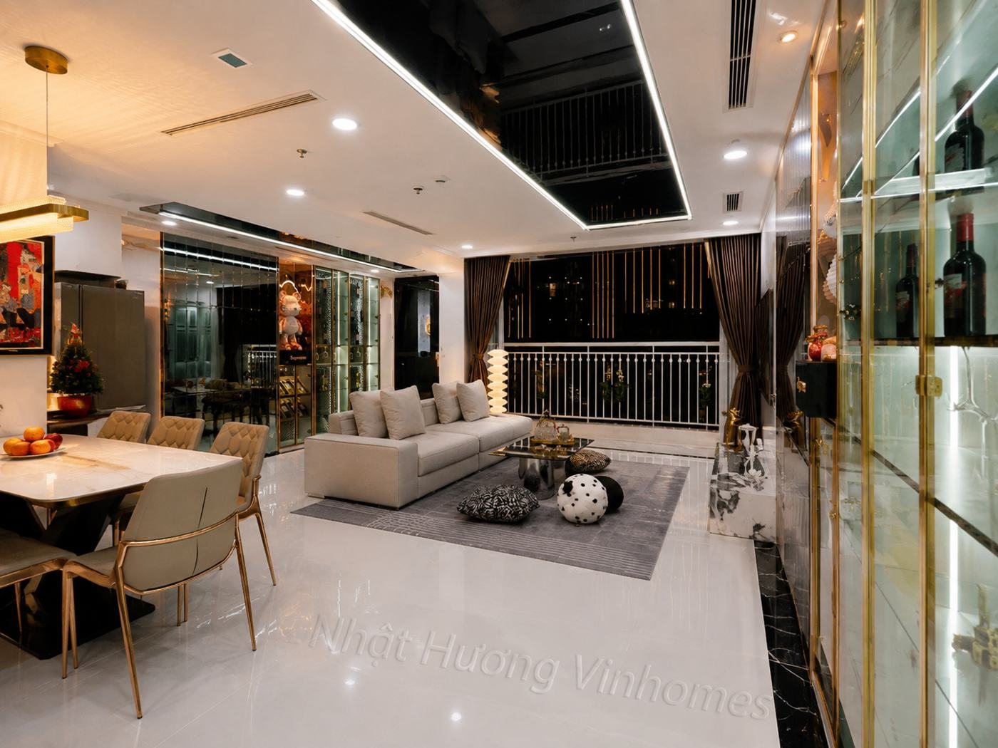 Căn view Landmark 81 về đêm