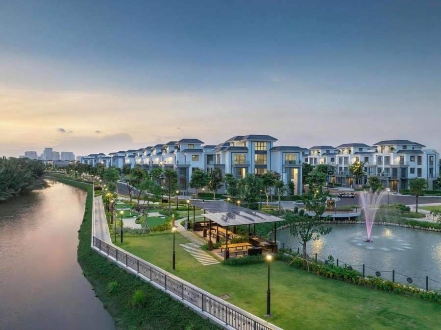 Biệt thự song lập view sông, đất 174m², hướng Tây Nam, ảnh 2