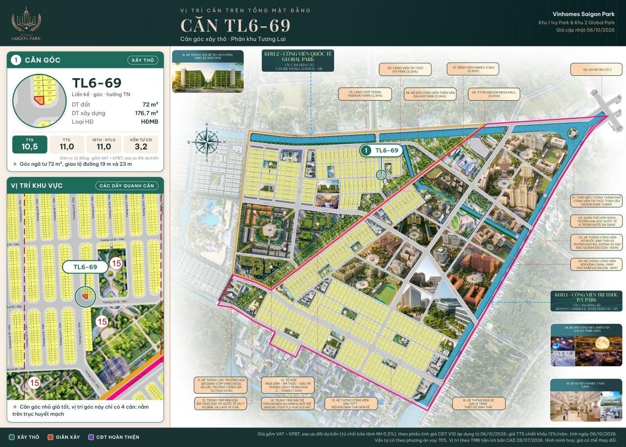 căn góc ngã tư 72m², giao lộ đường 19m và 23m – duy nhất 4 căn, ảnh 3