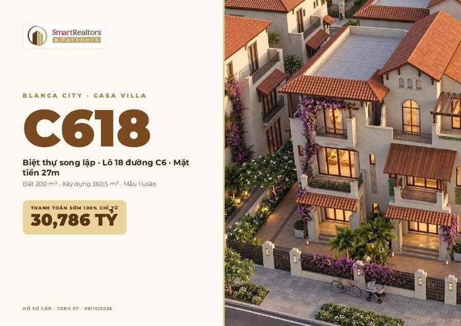 Biệt thự song lập mặt tiền đường 27m, TT sớm 100% chỉ 30,786 tỷ, ảnh 2