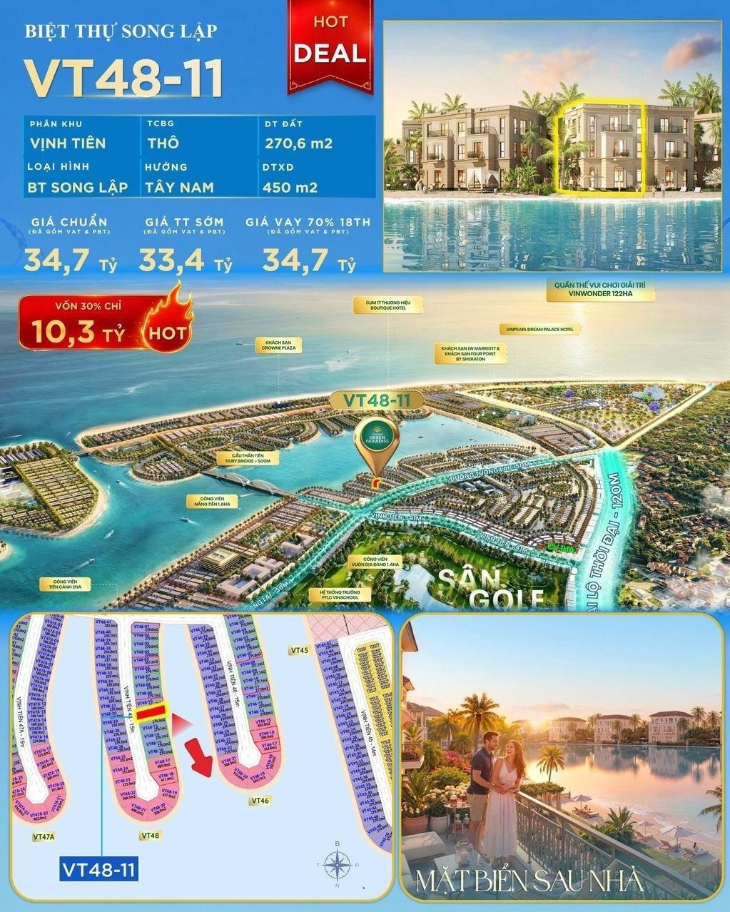 Biệt thự song lập sau nhà là mặt nước, đất 270m², ảnh 5